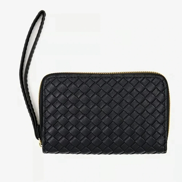 Woven Pattern Wristlet Change Purse - Picture 2 of 4